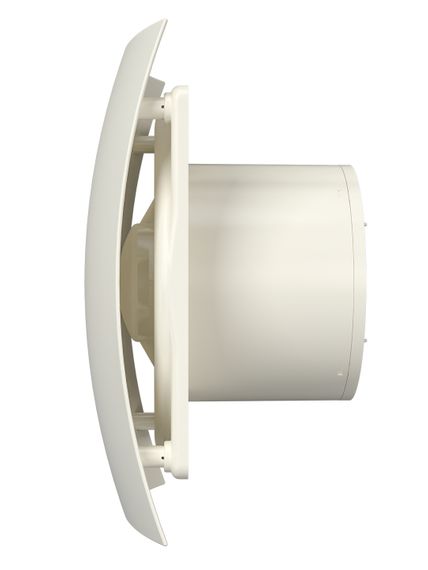 Вентилятор накладной BREEZE D125 обратный клапан Ivory DICITI