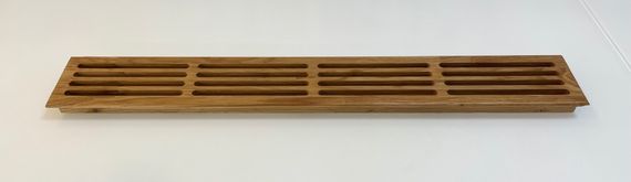 Деревянная врезная решетка Visioner 550х80 (посадка 540х65мм. из дуба)