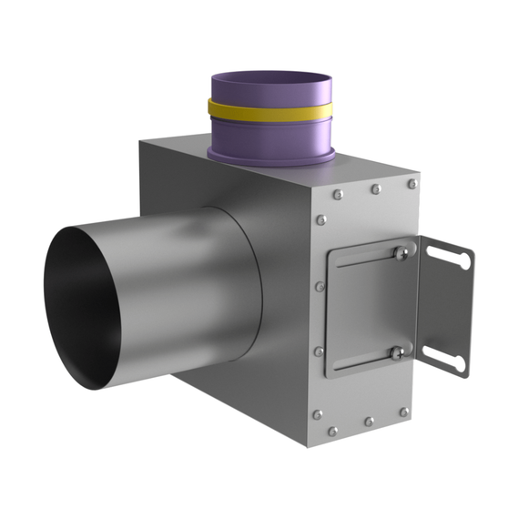 Provent VPS 125/90×1 адаптер (пленум) потолочный круглый на 1 выход