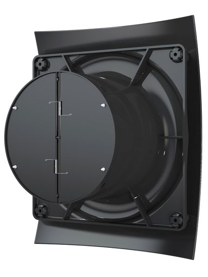 Вентилятор накладной BREEZE D125 обратный клапан Obsidian DICITI