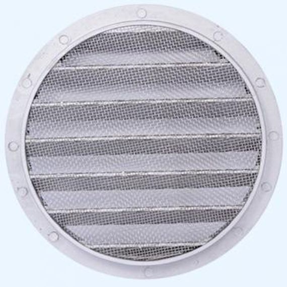 Решетка вентиляционная РКМ фланец D160 сетка D185 алюминий ERA