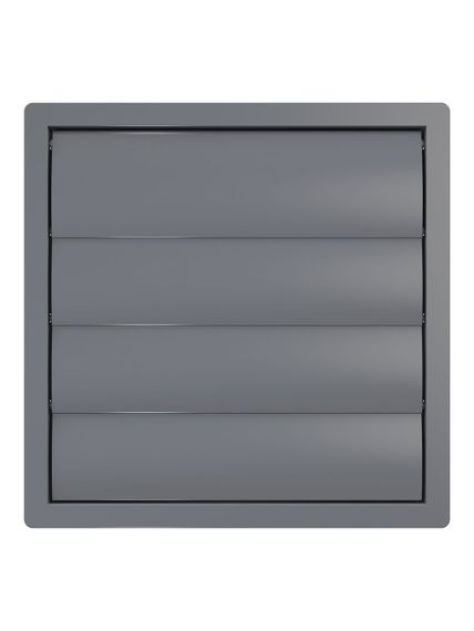 Выход стенной КФ фланец D355 жалюзи 410x410 ASA Gray ERA