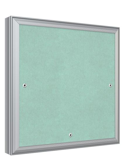 Люк ревизионный D Ceramo Base 300х300 скрытый монтаж съемный алюминий EVECS