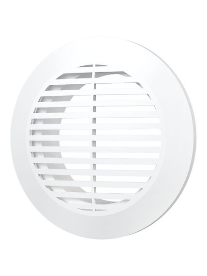 Решетка вентиляционная РКФ фланец D100 разъемная D145 пластик ERA