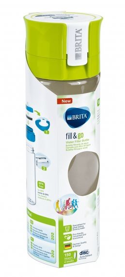 Фильтр-бутылка BRITA Fill&amp;Go Vital, Зеленая 0,6л