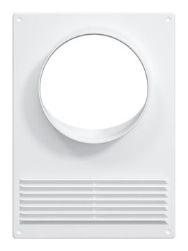 Площадка торцевая ПТПР фланец D120 решетка 180х250 пластик ERA