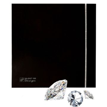Вентилятор Soler & Palau Silent Design 100 CZ Swarovski Black
