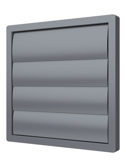 Выход стенной КФ фланец D355 жалюзи 410x410 ASA Gray ERA