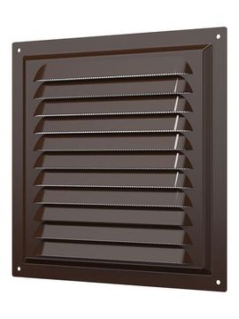 Решетка вентиляционная МЭ сетка 200х200 окрашенная сталь Brown ERA