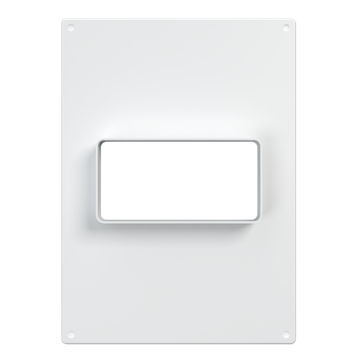 Площадка торцевая ПТГ фланец 120х60 горизонтальная 180х250 пластик ERA