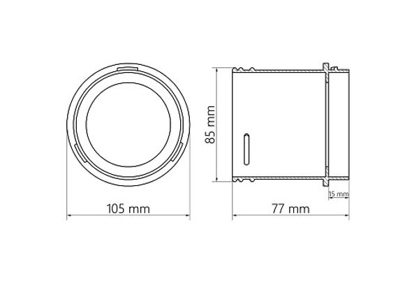 Адаптер на плоскость AirDS, 75 мм