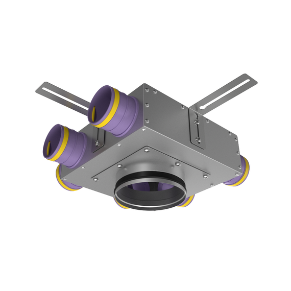 Provent KVF 160/160/75×6 коллектор металлический проходной на 6 выходов