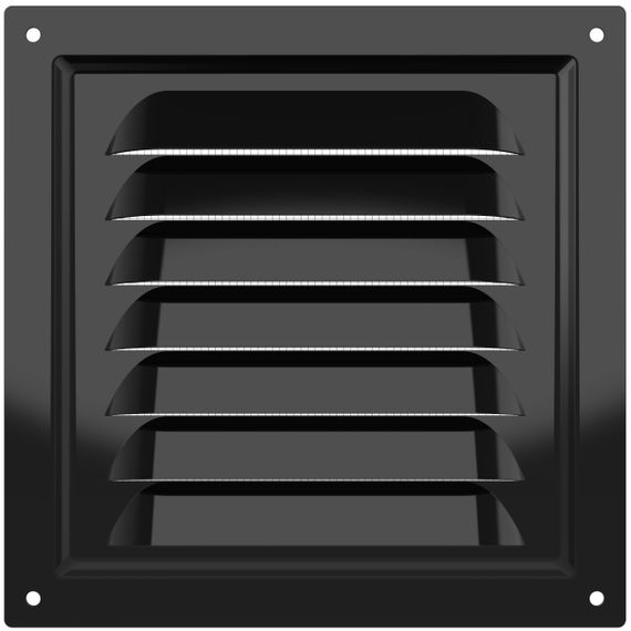Решетка вентиляционная МЭ сетка 150х150 окрашенная сталь Black ERA