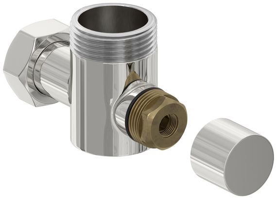 Вентиль Сунержа угловой под шестигранник (G 1&quot; НР х G 3/4&quot; НГ)