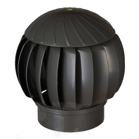 Ротационный дефлектор (Турбодефлектор) 160 Черный пластиковый