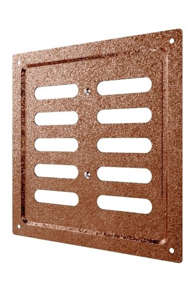 Решетка вентиляционная MER регулируемая 175х175 окраш.сталь Antique copper ERA