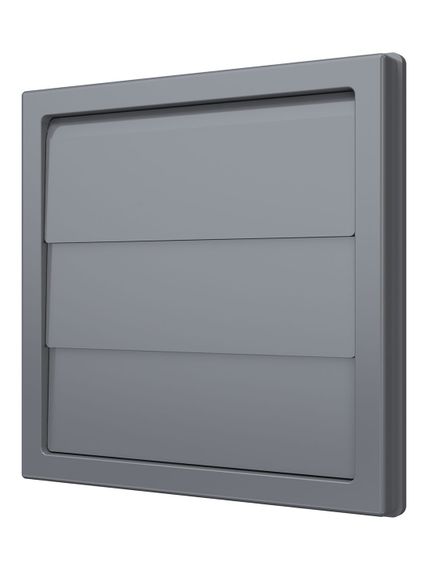 Выход стенной КФ фланец 55х110 жалюзи 150х150 ASA Gray ERA