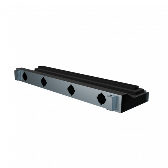 Flexag SHN-1-1000-25-B щелевой диффузор с низкопрофильной КСД под гипсокартон, черный