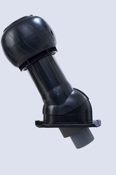 Готовый комплект, изолированный на скатные кровли из профильного листа МП-20 (С20) d 150/160 мм, цвет черный RAL 9005, серия Static