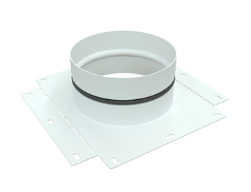 Соединение коллектора/плоскоканального воздуховода AirDS 250 мм (белое)