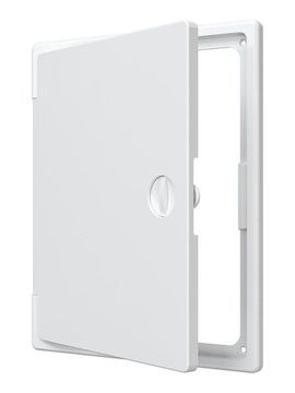 Люк ревизионный ЛТП накладной ручка-задвижка 200х250 пластик EVECS