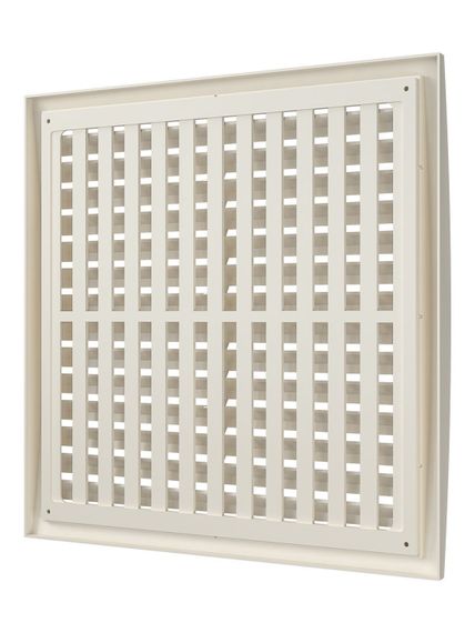 Решетка вентиляционная РРП разъемная регулируемая 350х350 пластик Ivory ERA