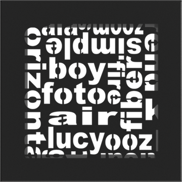 Решетка каминная Kratki ABC чёрная 17x17