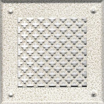 Решётка 210*250 белый антик, большой цветок