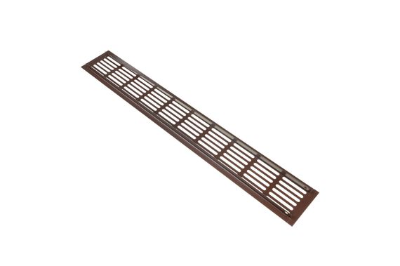 Решетка Визионер МВМС 1200х80 мм Коричневая (RAL 8017)