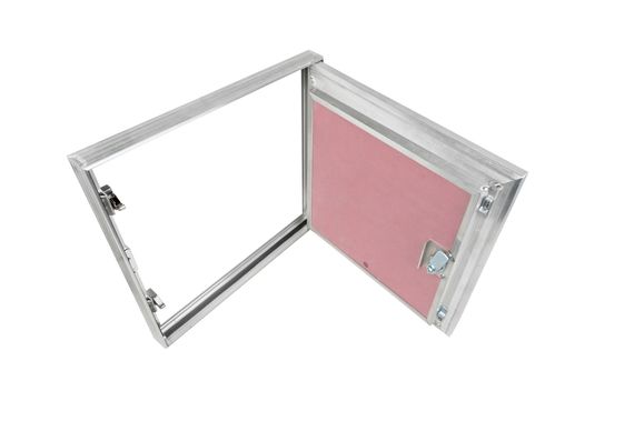 Противопожарный люк под покраску Рубеж 400х400 с трехгранным замком