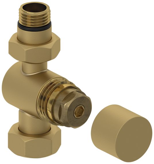 Вентиль Сунержа прямой под шестигранник (G 1/2&quot; НР х G 3/4&quot; НГ)