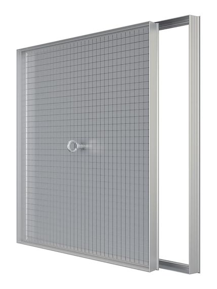 Люк ревизионный D Floor 600х600 напольный скрыт.монтаж алюминий EVECS