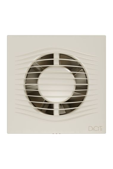 Вентилятор накладной SLIM D100 обратный клапан Ivory DICITI