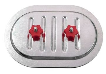 Лючок FAD 180х80 мм (Red) для прямоугольных воздуховодов, ревизионный накладной