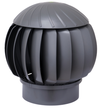 Ротационная вентиляционная турбина, РВТ 160 мм серый RAL 7010, серия Twister