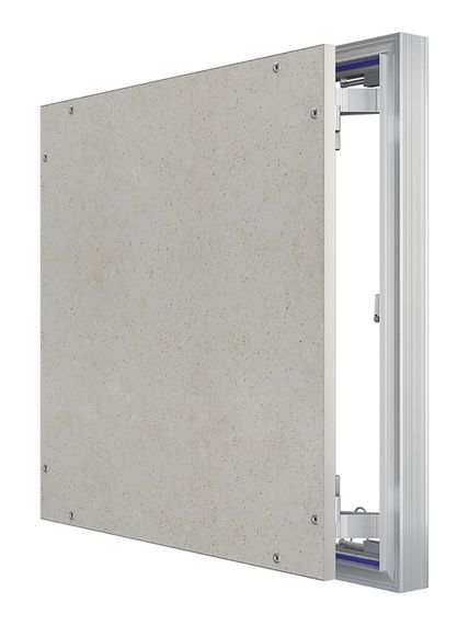 Люк ревизионный D Ceramo Optimum 500х500 скрыт.монтаж петля алюминий EVECS