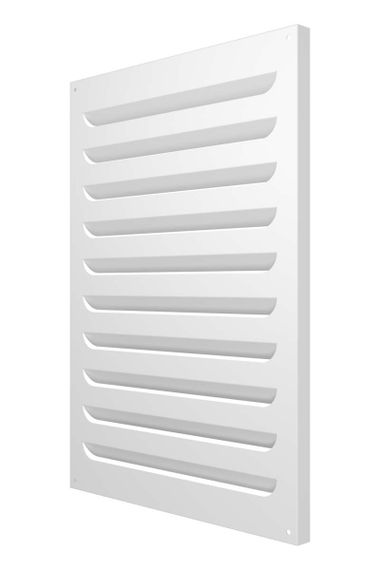 Решетка вентиляционная МВР жалюзи 350х500 окраш.сталь белый ERA