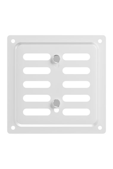 Решетка вентиляционная MER регулируемая 100x100 окраш.сталь White ERA