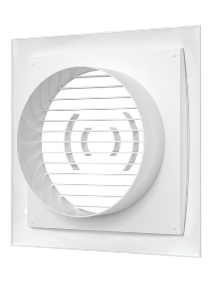 Решетка вентиляционная РСФ фланец D100 150х150 пластик ERA