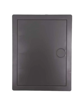 Люк-дверца ревизионная пластик, 300х300 мм, с нажимным замком "PUSH", темно серый