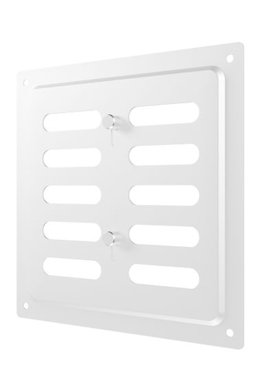 Решетка вентиляционная MER регулируемая 150x154 окраш.сталь White ERA