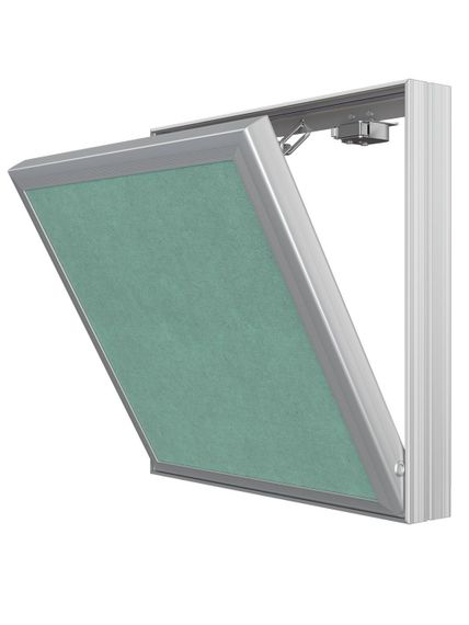 Люк ревизионный D Ceramo Base 250х250 скрытый монтаж съемный алюминий EVECS