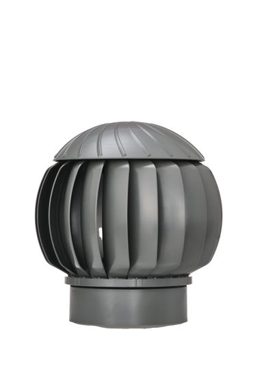 Ротационная вентиляционная турбина, РВТ 160 мм серый RAL 7010, серия Twister