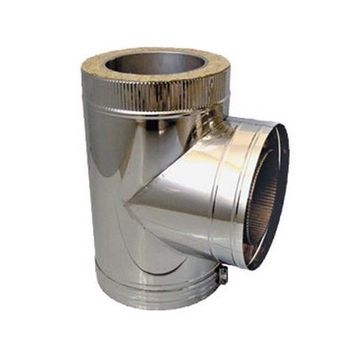 Сэндвич тройник Т-образный 200/280  (нерж 1 / нерж 0,5)