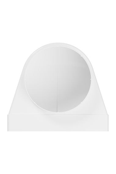 Переходник СККП D150 90° 90х220 пластик ERA