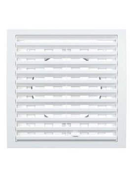 Решетка вентиляционная RRPF фланец D125 разъемная регулируемая 200х200 пластик ERA