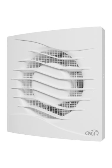 Вентилятор накладной REST D100 сетка, пластиковый обратный клапан, датчик влажности и таймер ERA