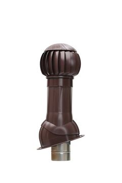 Готовый комплект, изолированный для фальцевой и готовой кровли из битумной черепицы d 125/160 мм, цвет коричневый RAL 8017, серия Twister