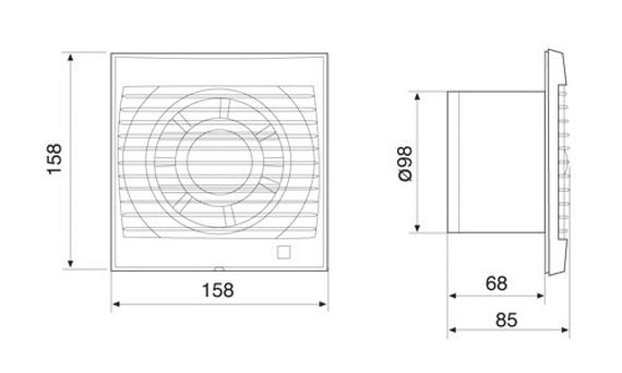 Вентилятор накладной Soler &amp; Palau Decor 100 C