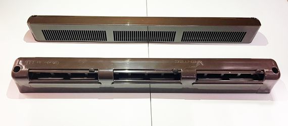 Оконный приточный клапан Ventec VT 323 RAL 8017 с контролем потока воздуха и акустической шумоизоляцией